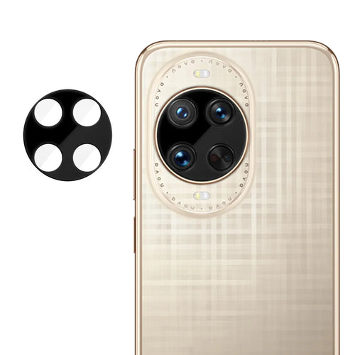 For Huawei nova 14 Ultra 5G Full Cover Camera Lens Protector Silk Print HD Anti Fingerprint AR Tempered Glass Lens Film - Black - 1