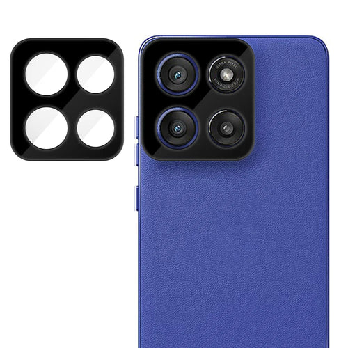 For Motorola Moto G Stylus 5G (2025) Full Cover Camera Lens Protector Silk Print HD Anti Fingerprint AR Tempered Glass Lens Film - Black - 1
