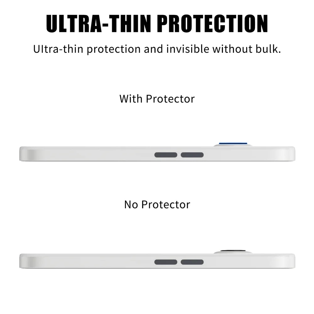 For Nothing Phone (2a) Full Cover Camera Lens Protector Silk Print HD Anti Fingerprint AR Tempered Glass Lens Film - Black - 3