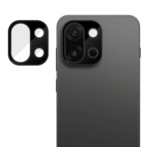 For OnePlus 13s 5G Full Cover Camera Lens Protector Silk Print HD Anti Fingerprint AR Tempered Glass Lens Film - Black - 1