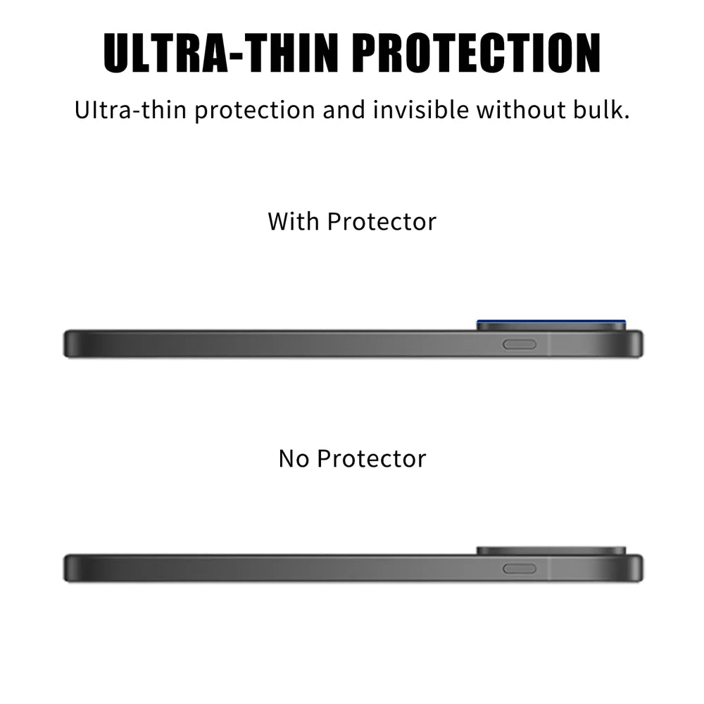 For OnePlus 13s 5G Full Cover Camera Lens Protector Silk Print HD Anti Fingerprint AR Tempered Glass Lens Film - Black - 3
