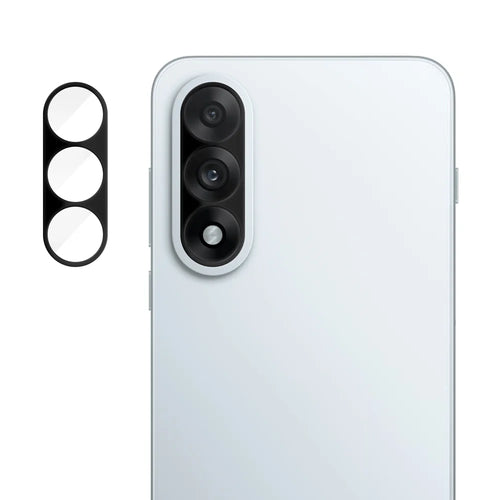 For OnePlus Nord 5 5G Full Cover Camera Lens Protector Silk Print HD Anti Fingerprint AR Tempered Glass Lens Film - Black - 1