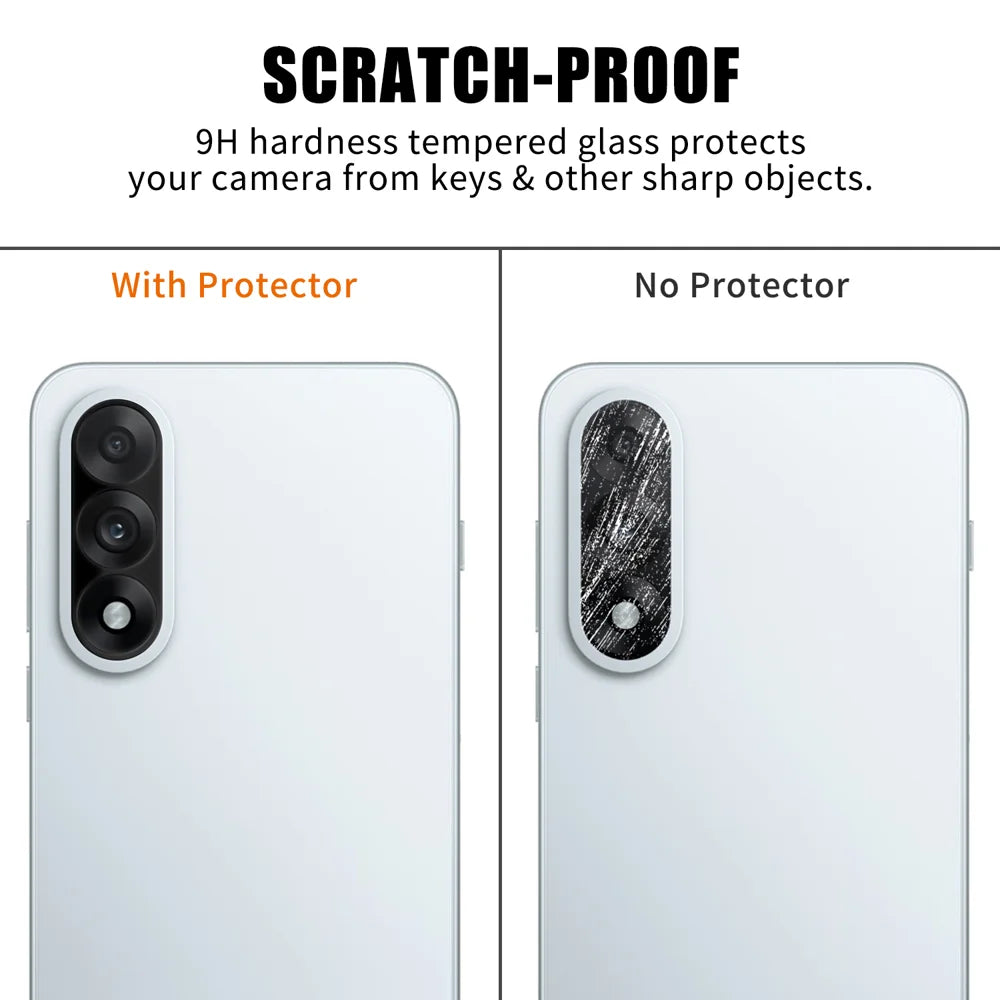 For OnePlus Nord 5 5G Full Cover Camera Lens Protector Silk Print HD Anti Fingerprint AR Tempered Glass Lens Film - Black - 4