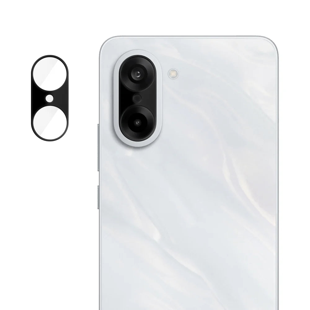 For OnePlus Nord CE5 5G Full Cover Camera Lens Protector Silk Print HD Anti Fingerprint AR Tempered Glass Lens Film - Black - 1
