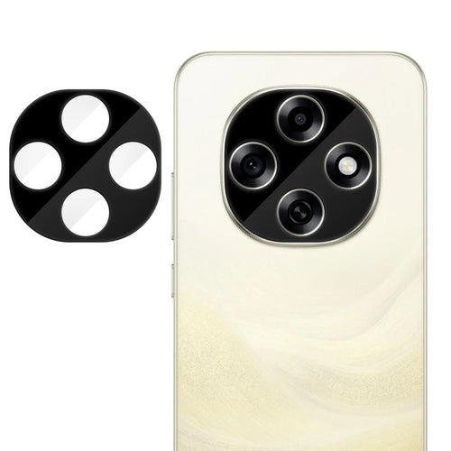 For Oppo F31 Pro+ 5G Full Cover Camera Lens Protector Silk Print HD Anti Fingerprint AR Tempered Glass Lens Film - Black - 1