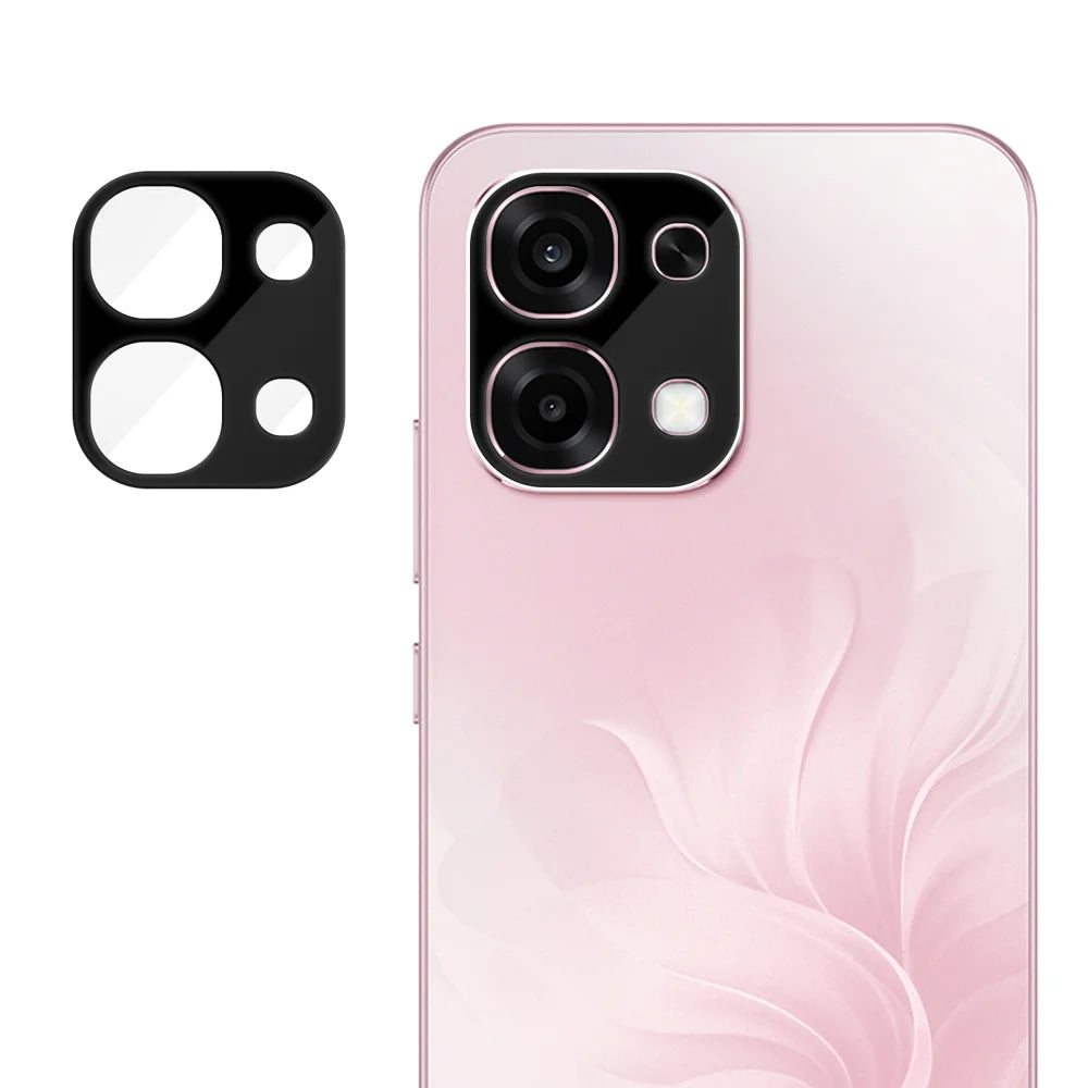 For Oppo A6 Pro 5G / Oppo F31 5G Full Cover Camera Lens Protector Silk Print HD Anti Fingerprint AR Tempered Glass Lens Film - Black - 1