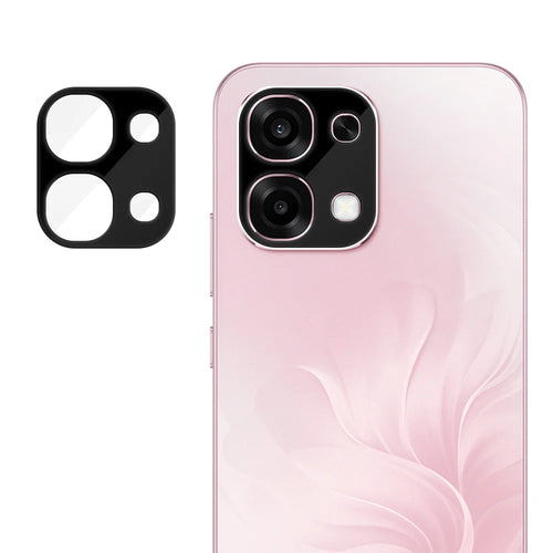 For Oppo A6 Pro 5G / Oppo F31 5G Full Cover Camera Lens Protector Silk Print HD Anti Fingerprint AR Tempered Glass Lens Film - Black - 1