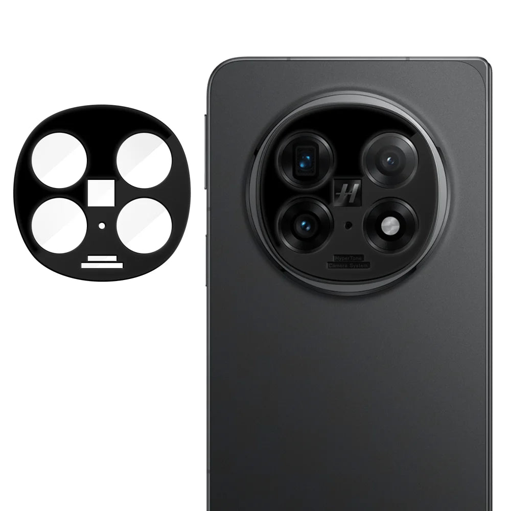For Oppo Find N5 5G Full Cover Camera Lens Protector Silk Print HD Anti Fingerprint AR Tempered Glass Lens Film - Black - 1
