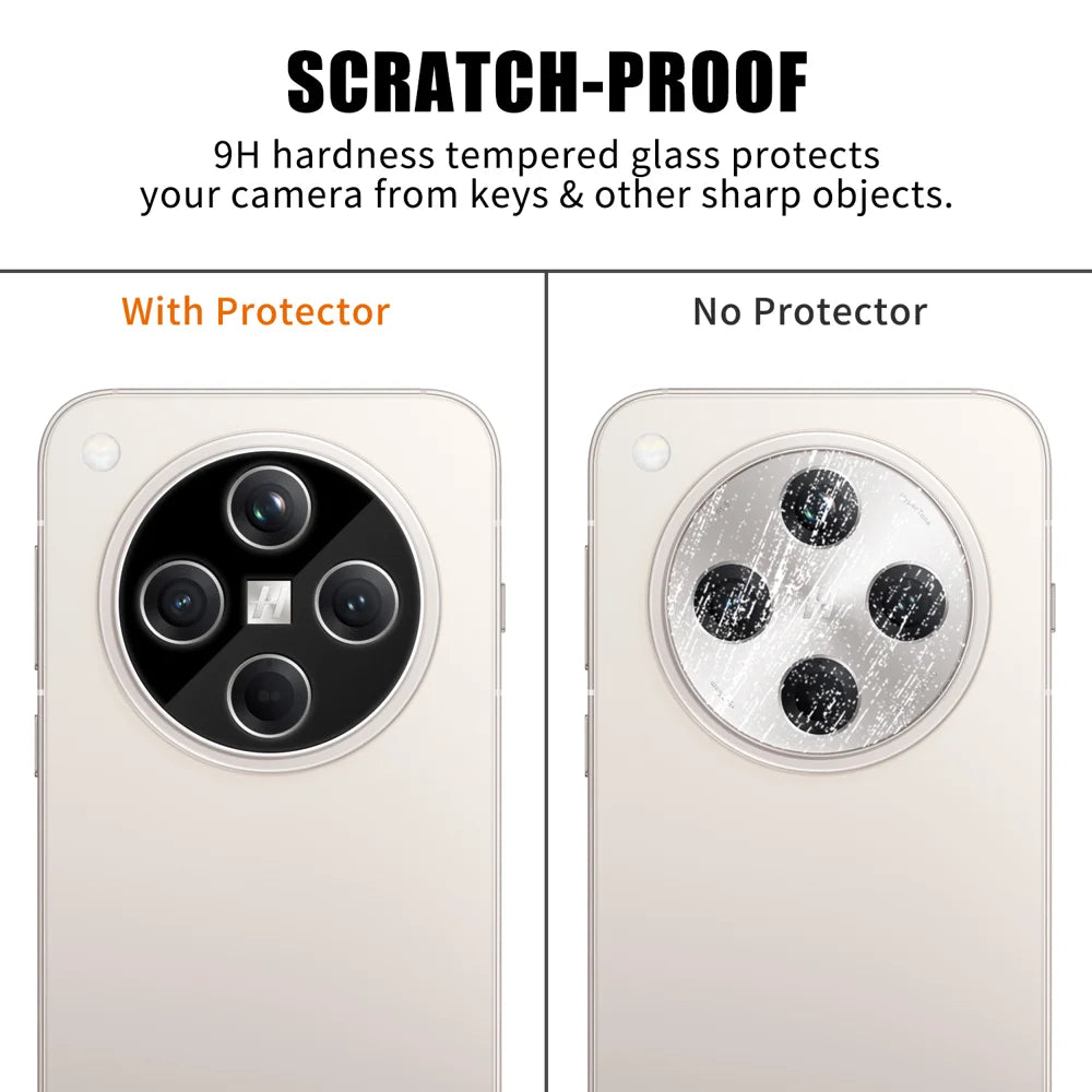 For Oppo Find X8 5G Full Cover Camera Lens Protector Silk Print HD Anti Fingerprint AR Tempered Glass Lens Film - Black - 4