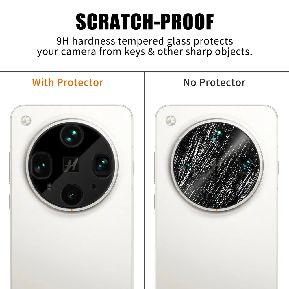 For Oppo Find X8 Ultra 5G Full Cover Camera Lens Protector Silk Print HD Anti Fingerprint AR Tempered Glass Lens Film - Black - 4