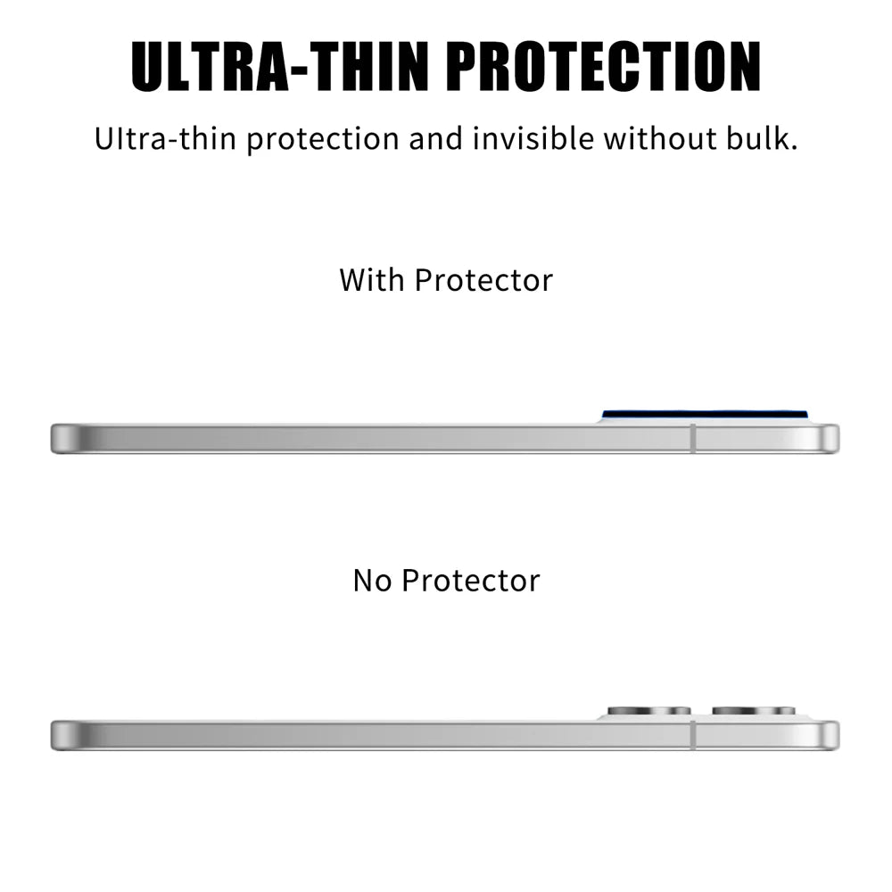 For Oppo Reno14 5G (Global) Full Cover Camera Lens Protector Silk Print HD Anti Fingerprint AR Tempered Glass Lens Film - Black - 3