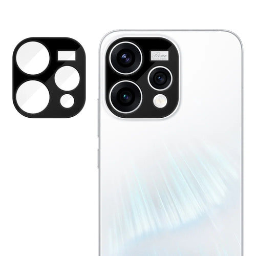 For Oppo Reno15 5G (Global) Full Cover Camera Lens Protector Silk Print HD Anti Fingerprint AR Tempered Glass Lens Film - Black - 1