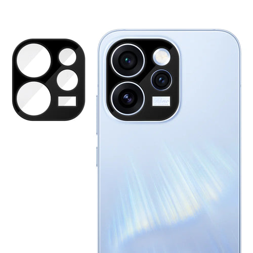 For Oppo Reno15 Pro 5G (Global) Full Cover Camera Lens Protector Silk Print HD Anti Fingerprint AR Tempered Glass Lens Film - Black - 1