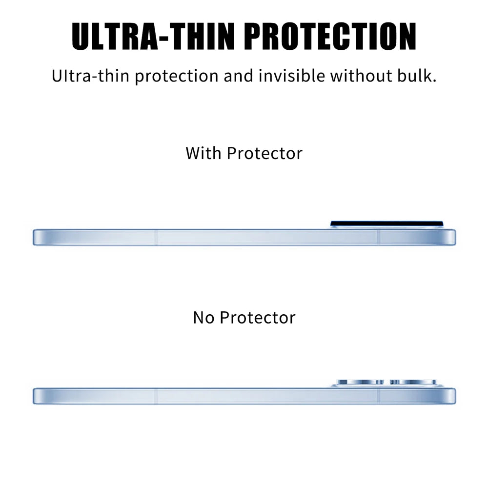 For Oppo Reno15 Pro 5G (Global) Full Cover Camera Lens Protector Silk Print HD Anti Fingerprint AR Tempered Glass Lens Film - Black - 3