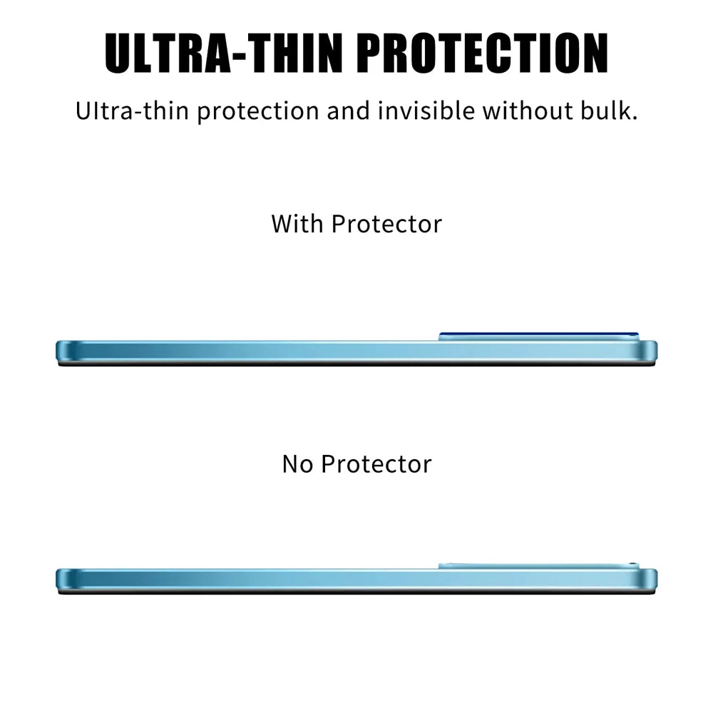 For Realme 15x (India) 5G Full Cover Camera Lens Protector Silk Print HD Anti Fingerprint AR Tempered Glass Lens Film - Black - 3