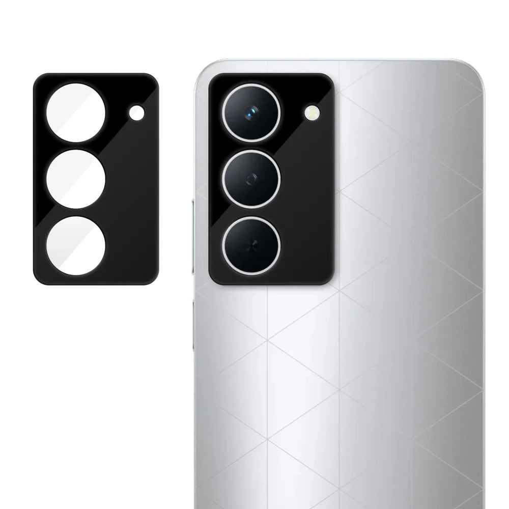 For Realme P3x 5G Full Cover Camera Lens Protector Silk Print HD Anti Fingerprint AR Tempered Glass Lens Film - Black - 1