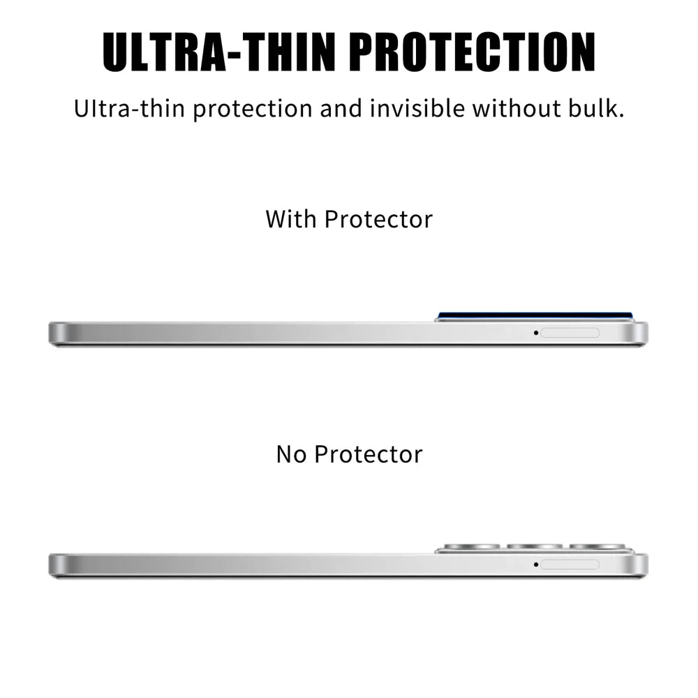 For Realme P3x 5G Full Cover Camera Lens Protector Silk Print HD Anti Fingerprint AR Tempered Glass Lens Film - Black - 3