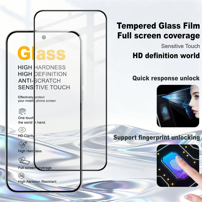IMAK Pro+ Series For Realme Neo8 5G Screen Protector Full Coverage Tempered Glass Film (Fingerprint Unlock) - Transparent - 3