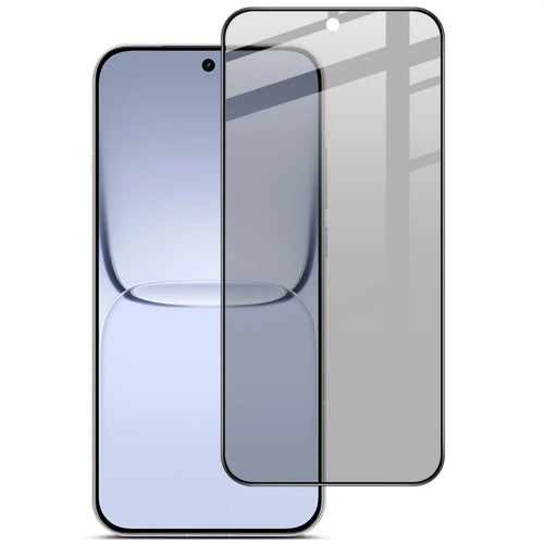 IMAK For Realme Neo8 5G Privacy Screen Protector Anti Peep Full Cover Tempered Glass Film (Fingerprint Unlock) - Black - 1