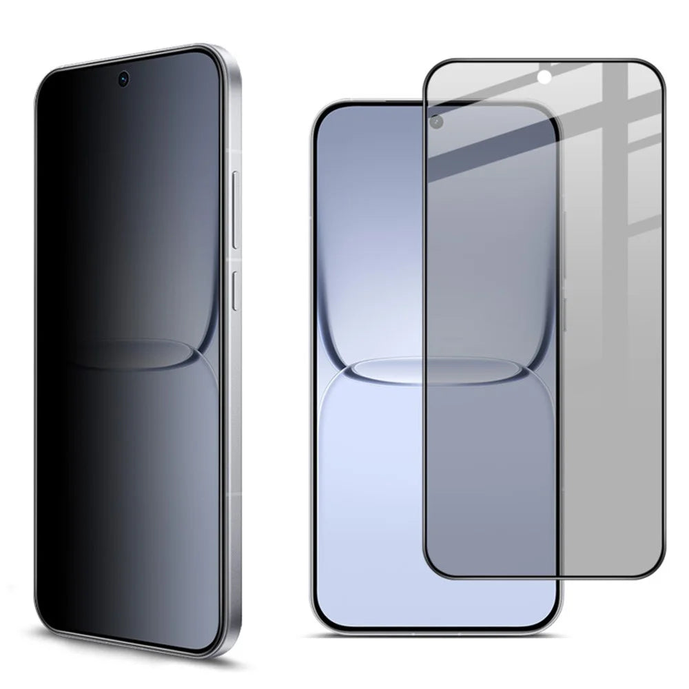 IMAK For Realme Neo8 5G Privacy Screen Protector Anti Peep Full Cover Tempered Glass Film (Fingerprint Unlock) - Black - 4