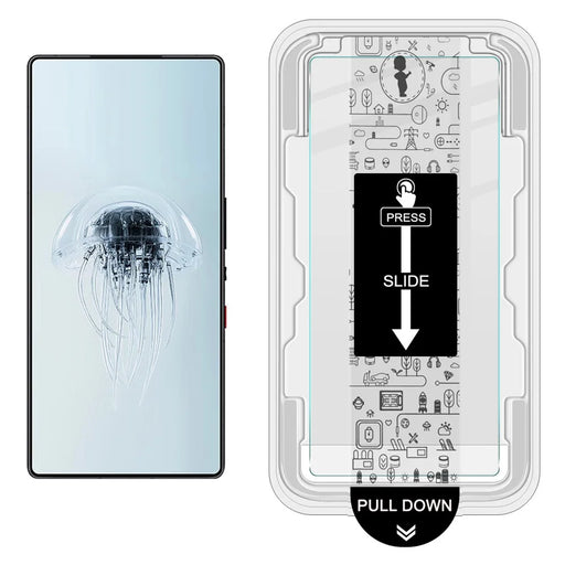 IMAK H Series For ZTE nubia RedMagic 11 Air 5G Screen Protector Tempered Glass Film (Not Complete Coverage) (Fingerprint Unlock) - Transparent - 2