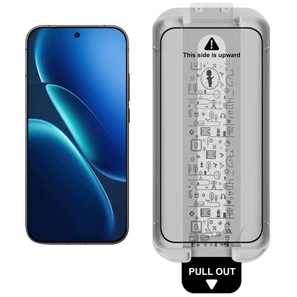 IMAK 3Pcs For vivo iQOO Z11 Turbo 5G Tempered Glass Full Screen Protector Full Glue Film with Dust-free Installation Tool (Fingerprint Unlock) - Black - 3