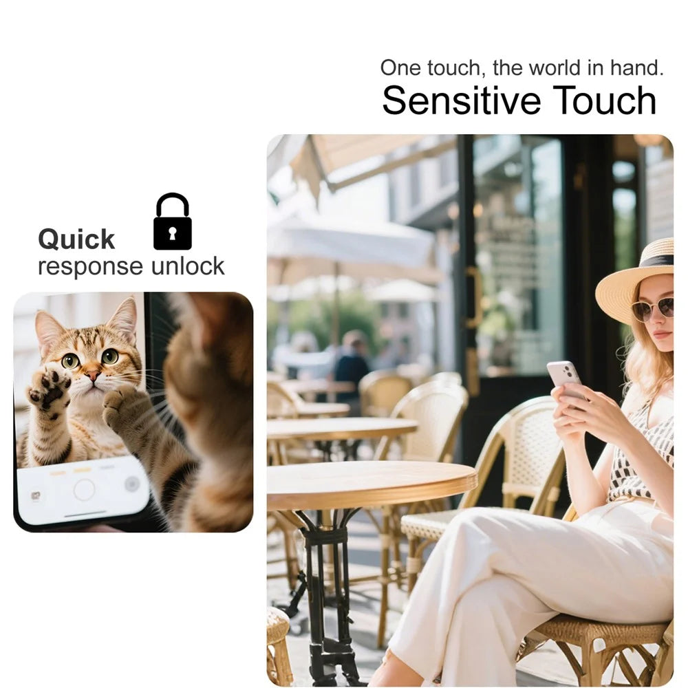 IMAK 3Pcs For OnePlus Turbo 6 5G / Turbo 6V 5G / Nord 6 5G Tempered Glass Full Screen Protector Full Glue Film with Dust-free Installation Tool (Fingerprint Unlock) - Black - 6