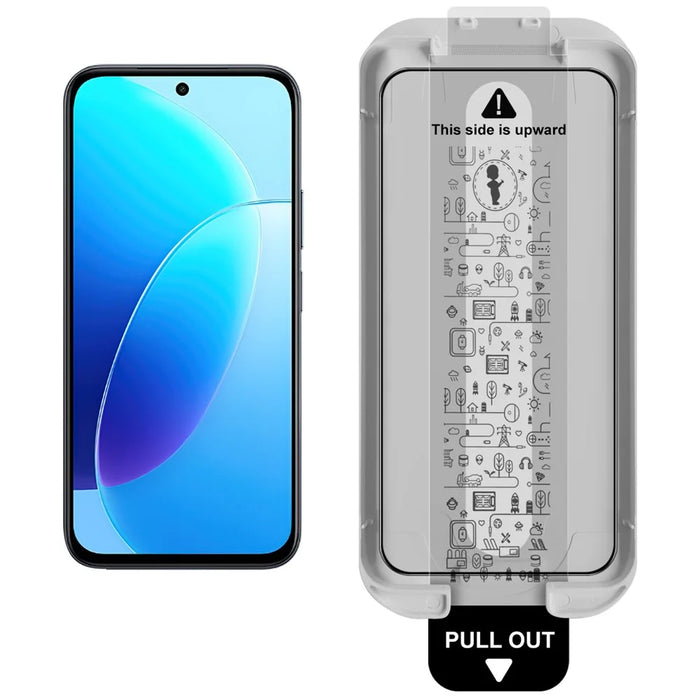IMAK 3Pcs For vivo Y500i 5G Tempered Glass Full Screen Protector Full Glue Film with Dust-free Installation Tool - Black - 3