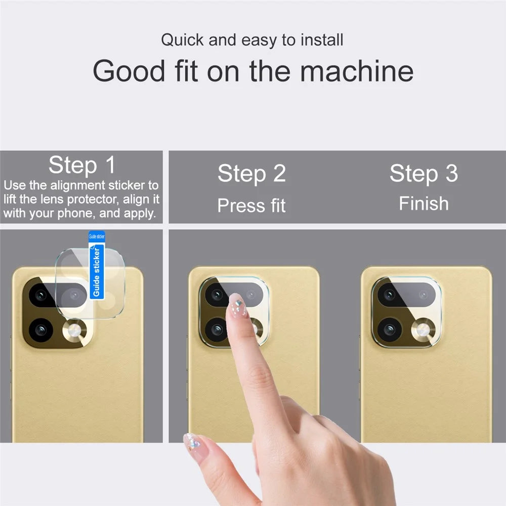 IMAK For Realme 16 Pro+ 5G Camera Lens Protector Slim Tempered Glass Full Coverage Lens Film - Transparent - 4