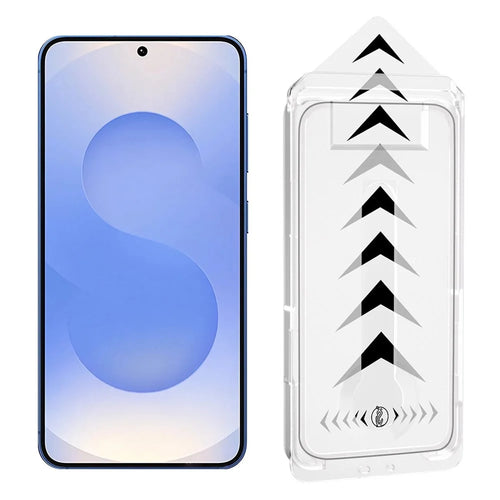 For Samsung Galaxy S26 Anti-Spy Full Screen Protector Full Glue Tempered Glass Film with Dust-Free Auto Alignment Tool - Black - 1