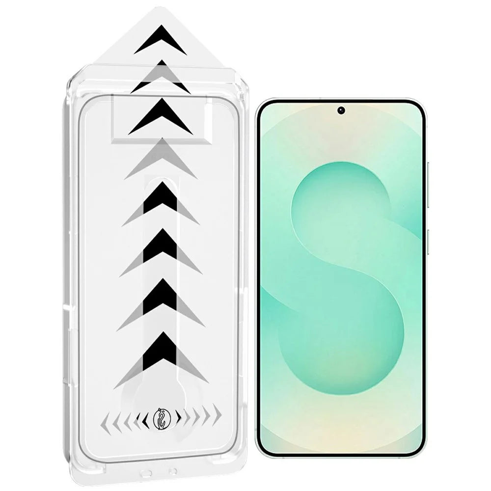 For Samsung Galaxy S25+ Anti-Spy Full Screen Protector Full Glue Tempered Glass Film with Dust-Free Auto Alignment Tool - Black - 1