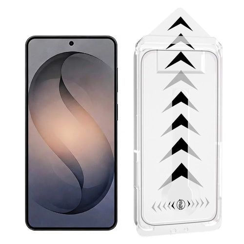 For Samsung Galaxy S26+ Full Screen Protector Full Glue Automatic Dust Removal Tempered Glass HD Film with Automatic Alignment Tool - Transparent - 1