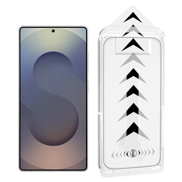 For Samsung Galaxy S25 Ultra Full Screen Protector Full Glue Automatic Dust Removal Tempered Glass HD Film with Automatic Alignment Tool - Transparent - 1