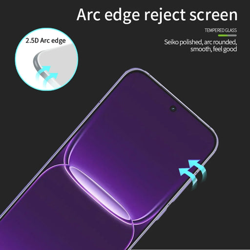 MOFI For Realme Neo8 5G Screen Protector  9H Full Glue Full Coverage High Aluminum-Silicon Glass Film - Black - 2