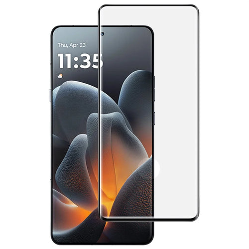 IMAK Full Screen Protector For Motorola Edge 70 Ultra 5G  /  Moto X70 Air Pro 5G  /  Signature 5G 3D Curved Edge Side Glue Tempered Glass Film (Fingerprint Unlock) - Black - 1