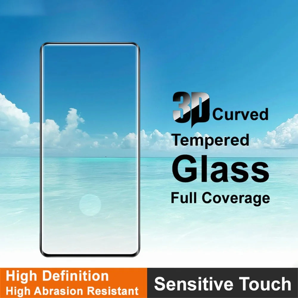 IMAK Full Screen Protector For Motorola Edge 70 Ultra 5G  /  Moto X70 Air Pro 5G  /  Signature 5G 3D Curved Edge Side Glue Tempered Glass Film (Fingerprint Unlock) - Black - 3