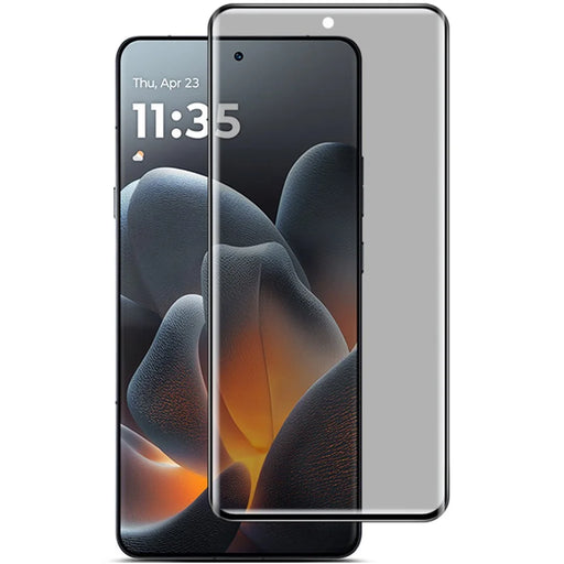 IMAK Anti Spy Screen Protector For Motorola Edge 70 Ultra 5G  /  Moto X70 Air Pro 5G  /  Signature 5G Full Cover Side Glue Tempered Glass Film - Black - 1