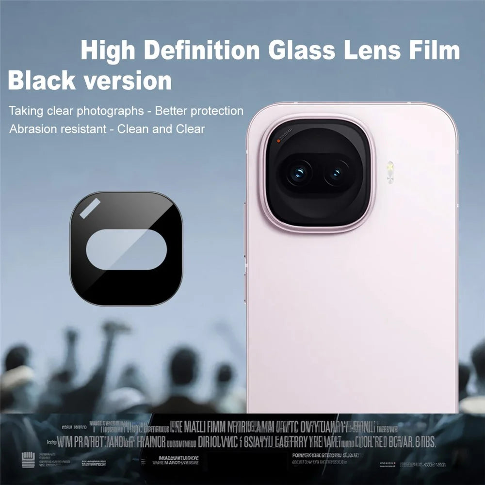 IMAK For vivo iQOO Z11 Turbo 5G Camera Lens Protector Tempered Glass HD Clear Full Cover Lens Film - Black - 2