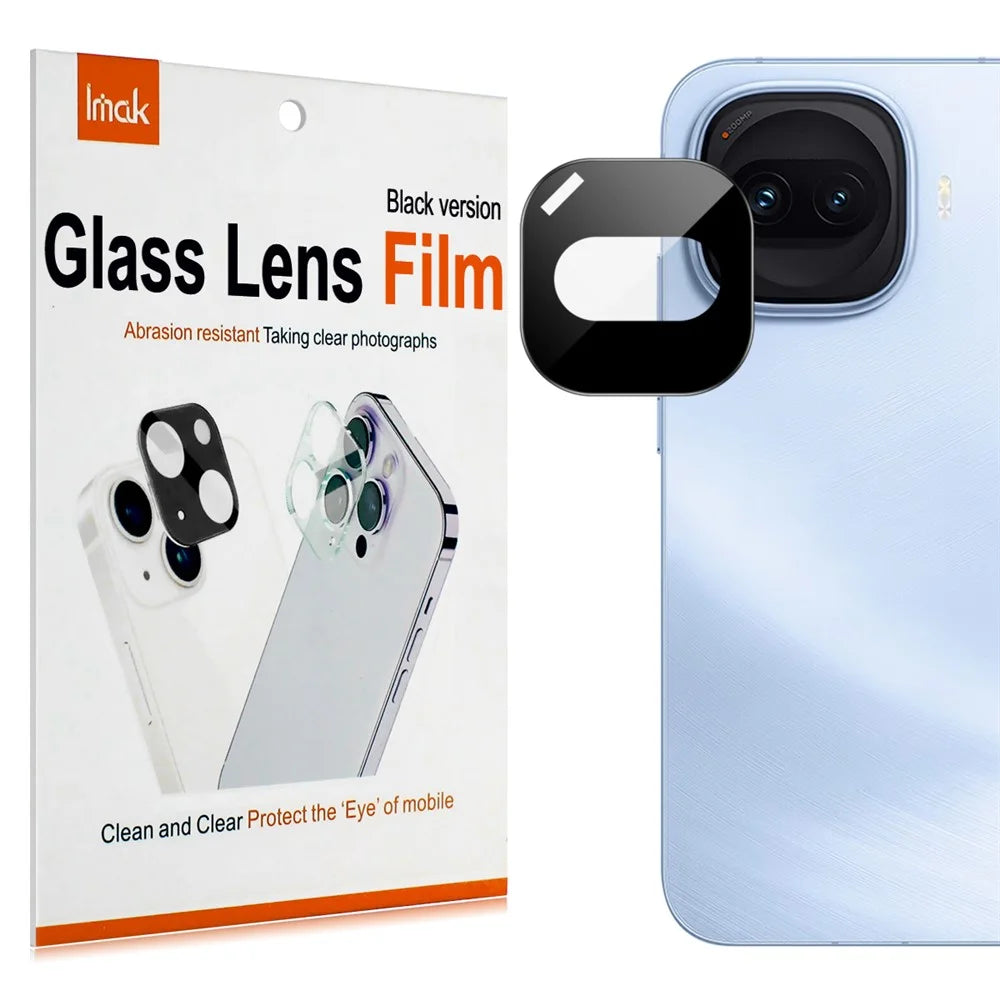 IMAK For vivo iQOO Z11 Turbo 5G Camera Lens Protector Tempered Glass HD Clear Full Cover Lens Film - Black - 7