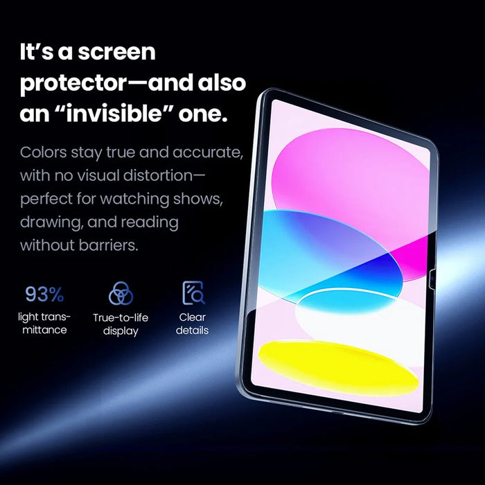 NILLKIN H+ Pro For iPad (2025)  /  10.9 (2022) Screen Protector Full Glue Full Coverage 9H High Aluminium-Silicon Glass Film - Transparent - 4