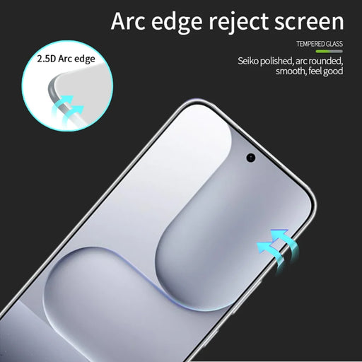 MOFI For Honor 500 5G / Honor 500 Pro 5G Screen Protector  9H Full Glue Full Coverage High Aluminum-Silicon Glass Film - Black - 2