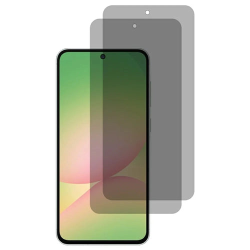 2PCS Anti Spy Tempered Glass For Samsung Galaxy A57 5G 180° Privacy Full Coverage Screen Protector - Black - 1