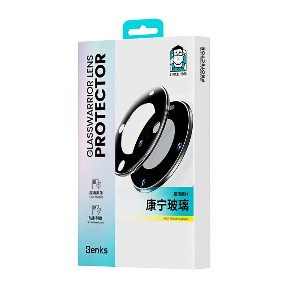 BENKS 1 Set For Samsung Galaxy S26 Corning Gorilla Glass Full Coverage Camera Lens Protector with Aluminium Alloy Frame - Black - 7