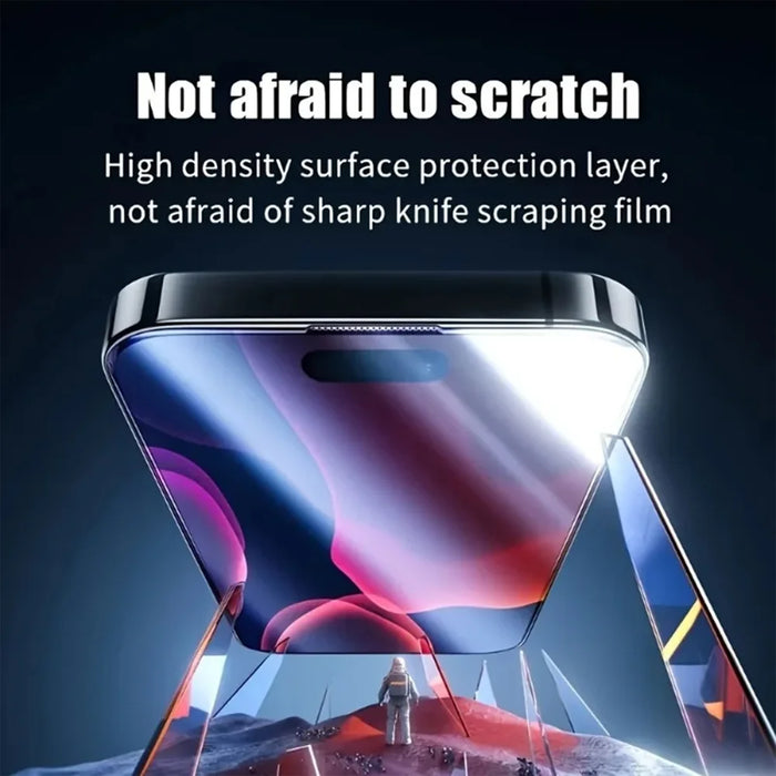For iPhone 13 Anti-Spy Full Screen Protector High Aluminium-silicon Glass Film with Dust Removal Installation Tool - Black - 2