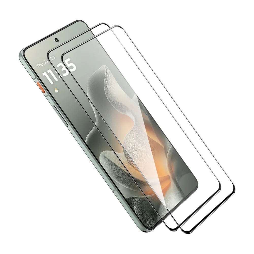 ENKAY HAT PRINCE 2Pcs Screen Protector For Motorola Moto G87 5G / G77 5G / G67 5G 9H Silk Printing 0.26mm Full Glue Full Coverage Tempered Glass Film - Transparent - 1