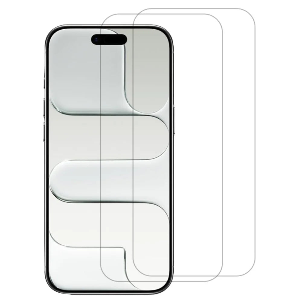 ITIETIE 2PCS For Apple iPhone Air Silk Printing Tempered Glass 0.25mm High Aluminum Screen Protector, Full Glue, Not Complete Covering - Transparent - 1