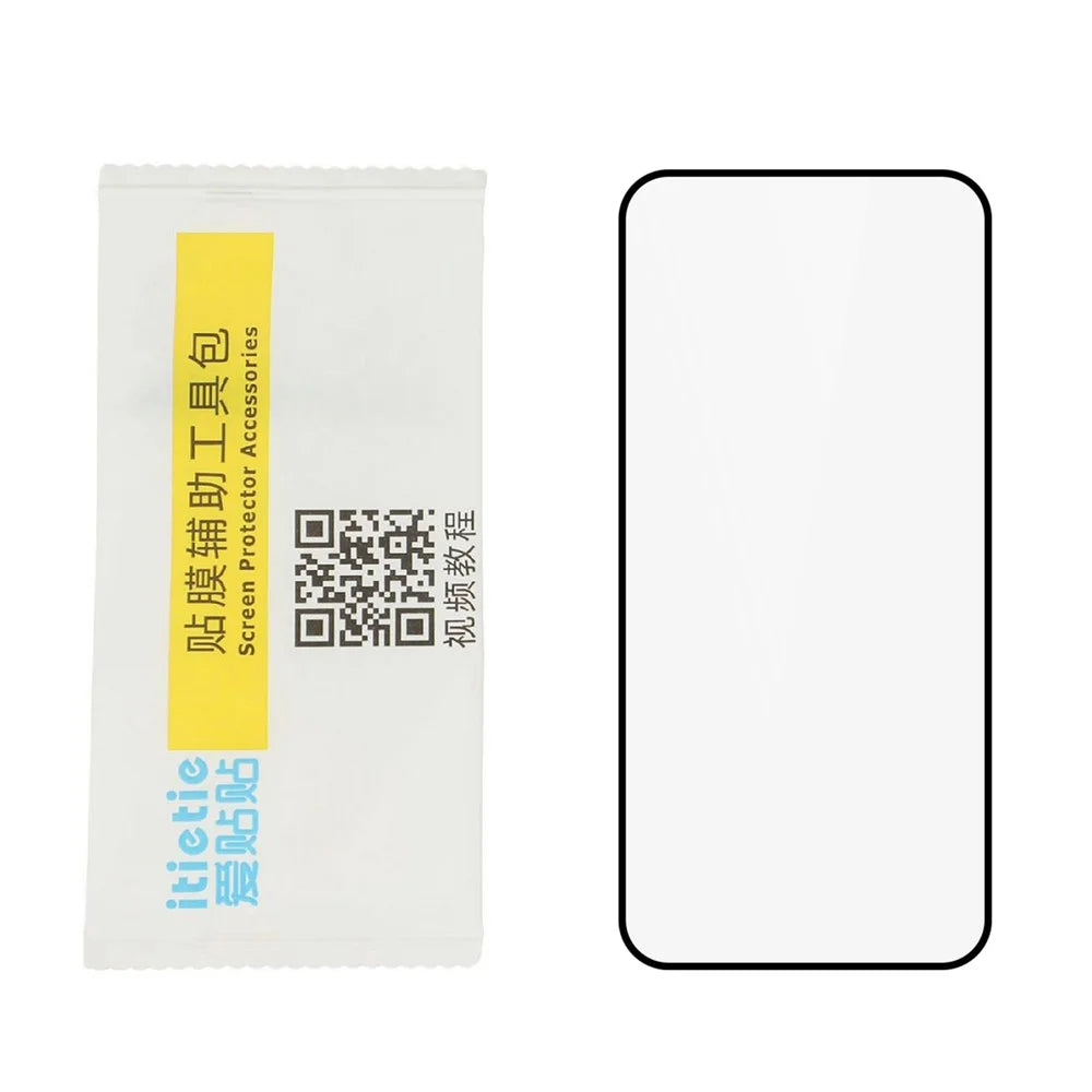 ITIETIE Silk Printing Tempered Glass For OnePlus Turbo 6 5G / Turbo 6V 5G / Nord 6 5G 0.25mm High Aluminum Full Screen Protector, Full Glue - Transparent - 4