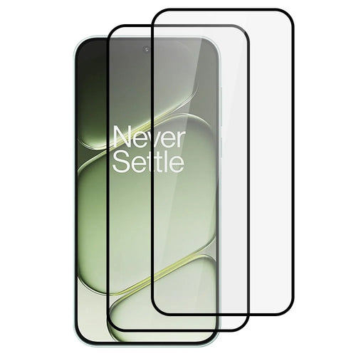 ITIETIE 2PCS Silk Printing Tempered Glass For OnePlus Turbo 6 5G / Turbo 6V 5G / Nord 6 5G 0.25mm High Aluminum Full Screen Protector, Full Glue - Transparent - 1