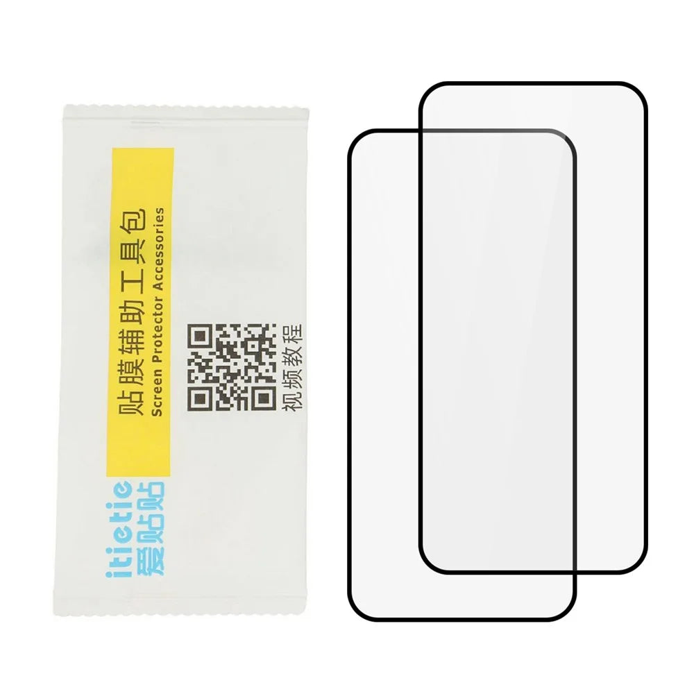 ITIETIE 2PCS Silk Printing Tempered Glass For OnePlus Turbo 6 5G / Turbo 6V 5G / Nord 6 5G 0.25mm High Aluminum Full Screen Protector, Full Glue - Transparent - 4