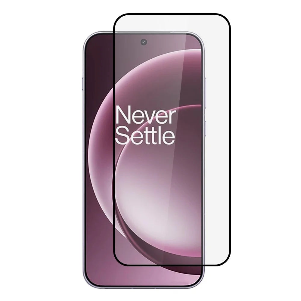 ITIETIE  For OnePlus 15 5G Silk Printing Tempered Glass 0.25mm High Aluminum Full Screen Protector, Full Glue - Transparent - 1